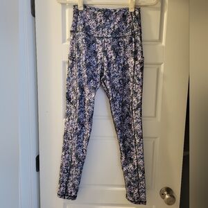 Floral active leggings workout yoga